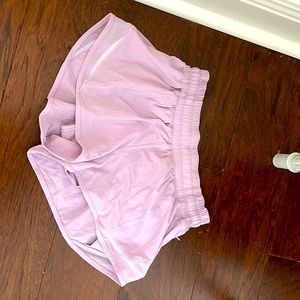 Purple lululemon shorts